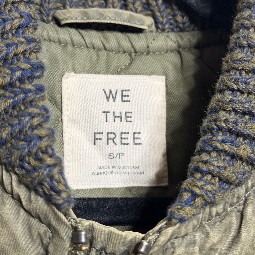 Free People We The Free Jax Washed Bomber in Olive - Picture 5 of 6